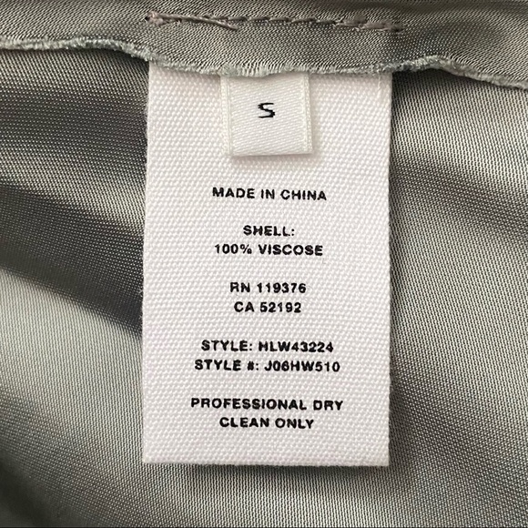 Helmut Lang NEW Back Twist Satin Sleeveless Blouse in Pebble Gray S - Picture 8 of 8